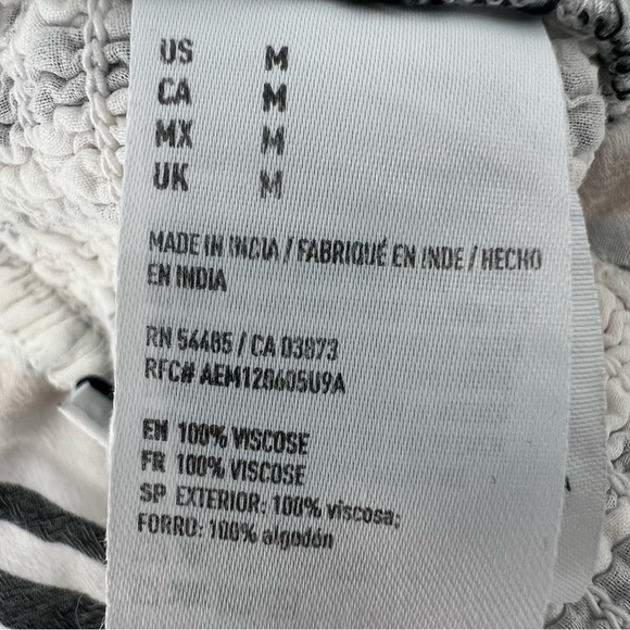 American Eagle Outfitters White Gray Tan Striped Bralette Size Medium Women’s - Picture 5 of 5